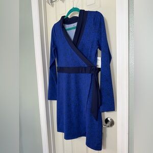 New with Tags Athleta Wellington Long Sleeve Blue Dress